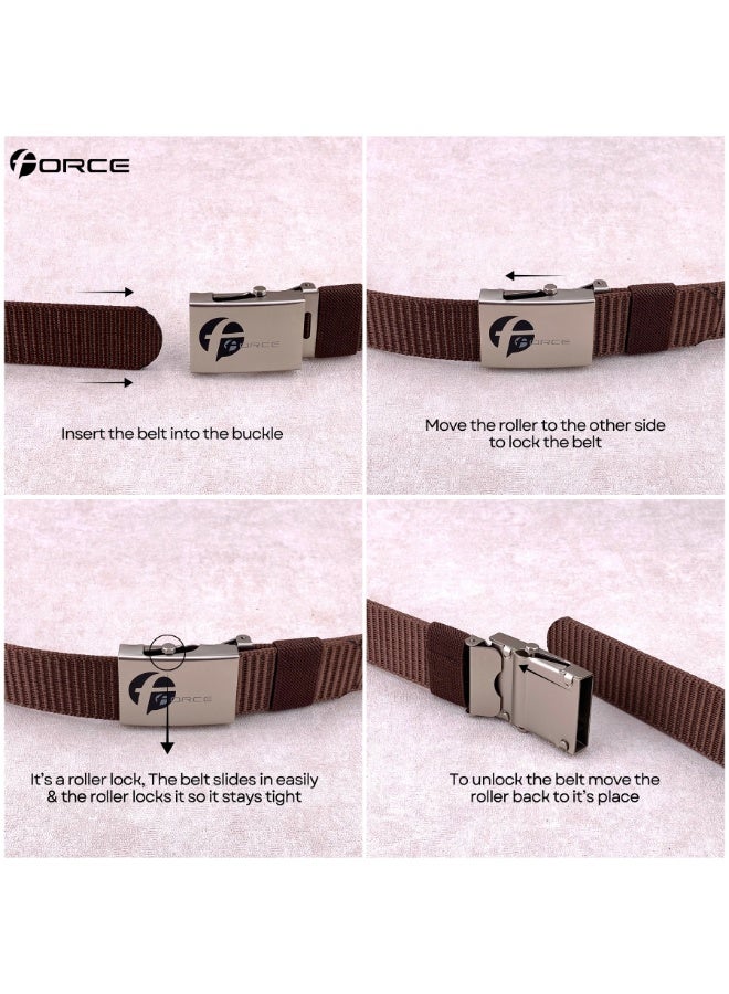 Force Security Belt for Men & Women – Heavy-Duty Nylon Web Belt with Roller-Lock Metal Buckle – Adjustable Tactical Belt for Security Guards, Police Officers, Airport Staff, Travel, Hiking & Golf - Image 5