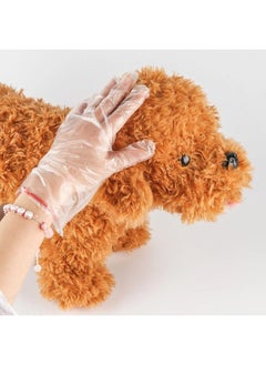 Generic Transparent Disposable Nylon Gloves — Large Size — Pack of 100 Pieces — clear Color.  - Image 4