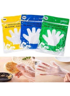 Generic Transparent Disposable Nylon Gloves — Large Size — Pack of 100 Pieces — clear Color.  - Image 5