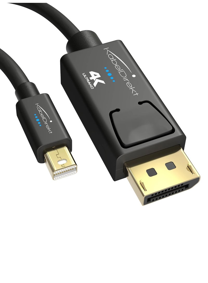 هوتو كابل DisplayPort (DP) إلى Mini DisplayPort (Mini DP) – بطول 1.5 متر، لون أسود - Image 1