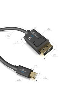 HooToo DisplayPort (DP) Male to Mini DisplayPort (Mini DP) Cable – 1.5m, Black  - Image 2