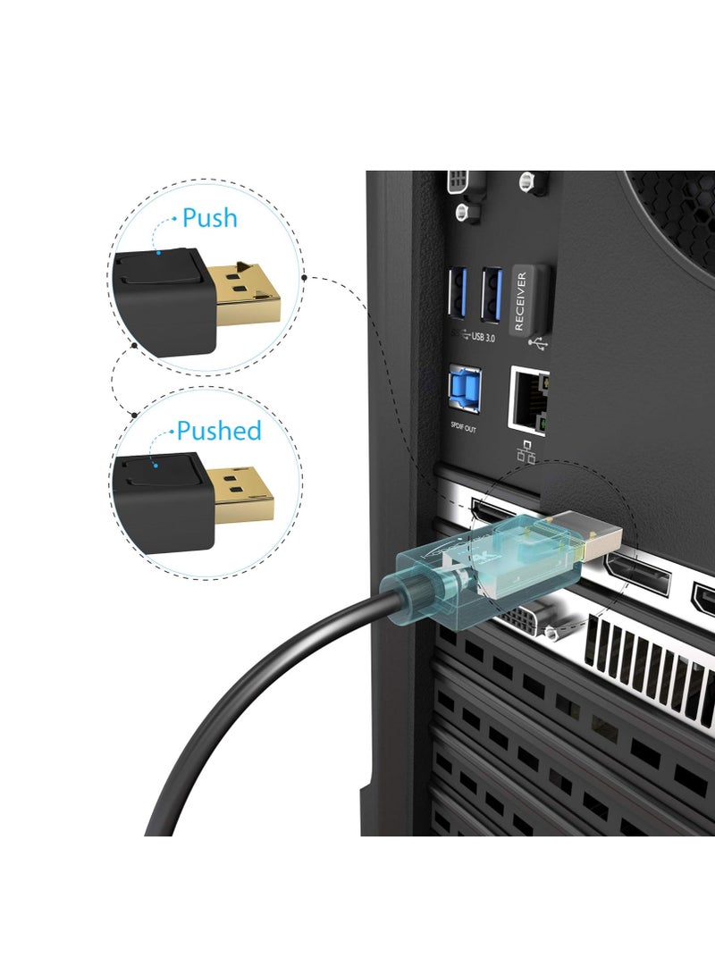 هوتو كابل DisplayPort (DP) إلى Mini DisplayPort (Mini DP) – بطول 1.5 متر، لون أسود - Image 4