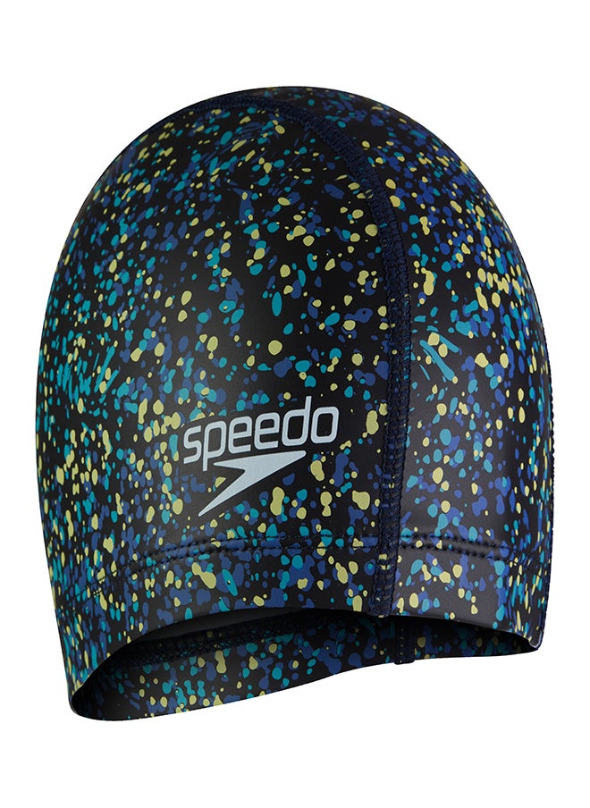 speedo Kids' Printed Pace Swimming Cap Blue  - Image 3