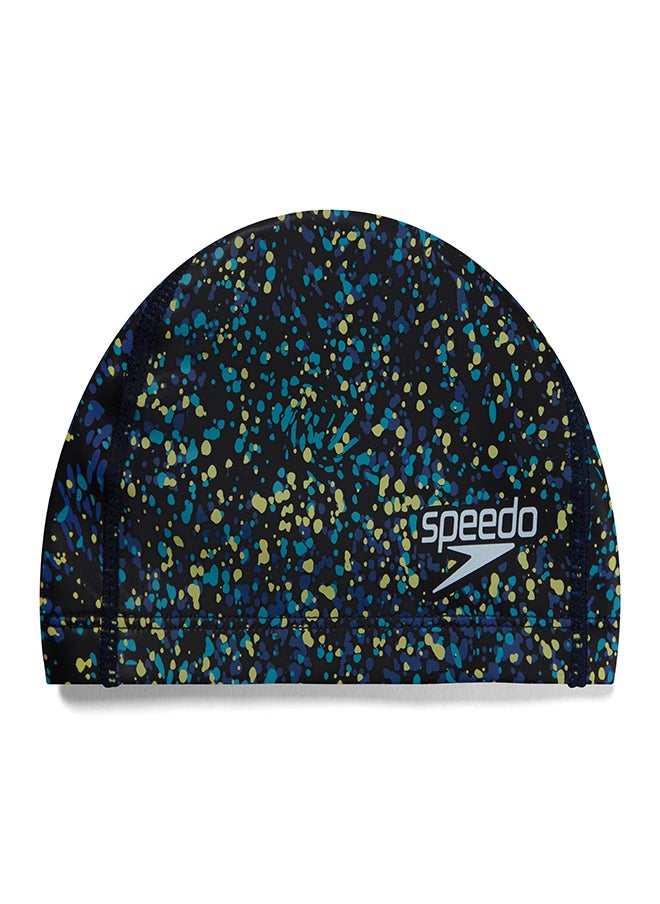 speedo Kids' Printed Pace Swimming Cap Blue  - Image 2