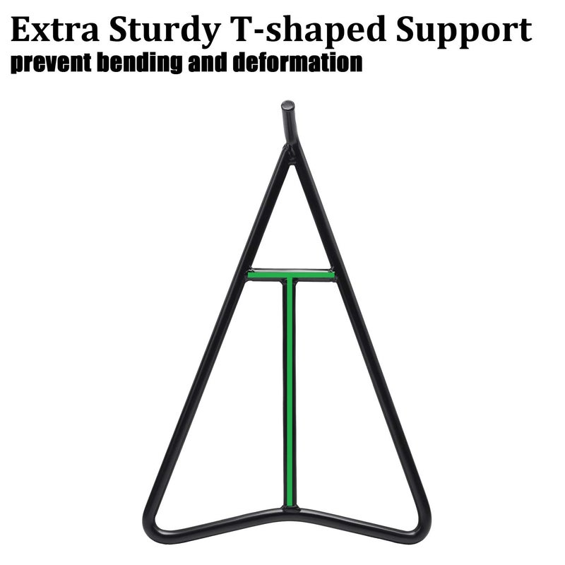 Eapele Triangle Stand for Dirt Bike, Solid Steel Structure Dirt Bike Stand, Universal for 80-500cc Supermoto Motocross Enduro Pit Bike-Black - Image 3