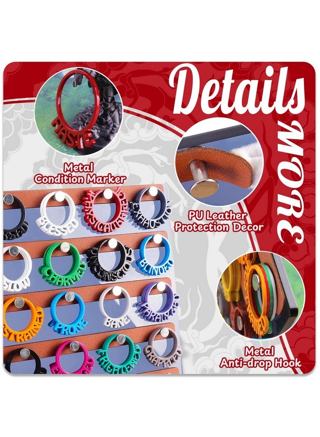 Byhoo Cs Metal Dnd Condition Rings With Holder, Dnd Miniatures Status Rings In 28 Markers, Byhoo Dnd Condition Accessories Gifts For Rpg Tabletop Games - Image 5