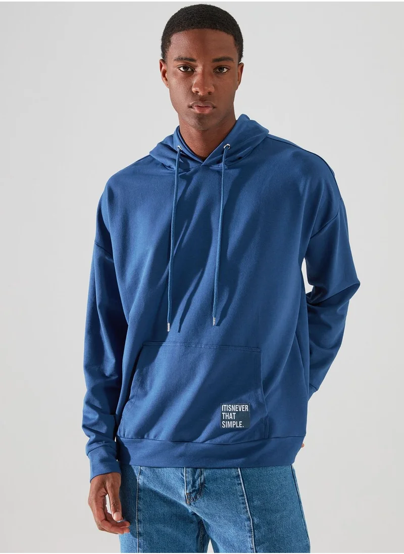 trendyol Slogan Oversize Hoodie