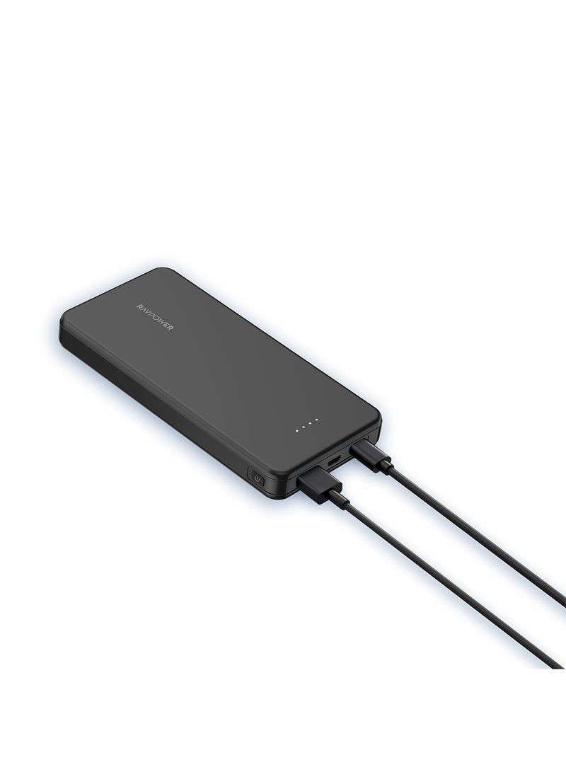 RAVPOWER 10000 mAh PB1215 15W 3 Port Power Bank Black - Image 2