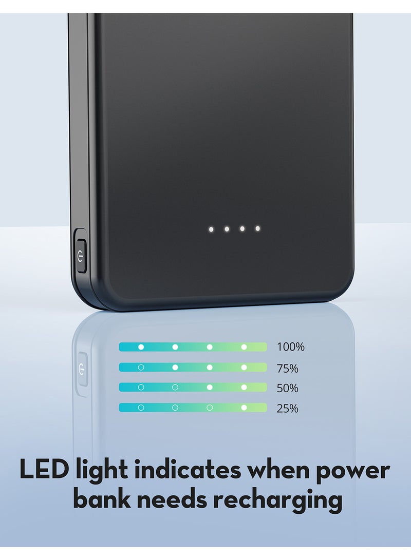 RAVPOWER 10000 mAh PB1215 15W 3 Port Power Bank Black - Image 3