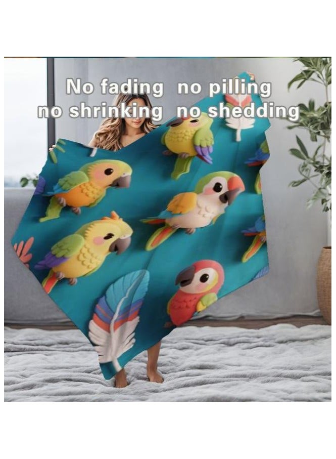 عام بطانية رقيقة من الفانيلا الكرتونية للأطفال أو الطلاب (دافئة ومريحة ومناسبة للنوم والألعاب) 100 سم * 150 سم - 629 - Image 1