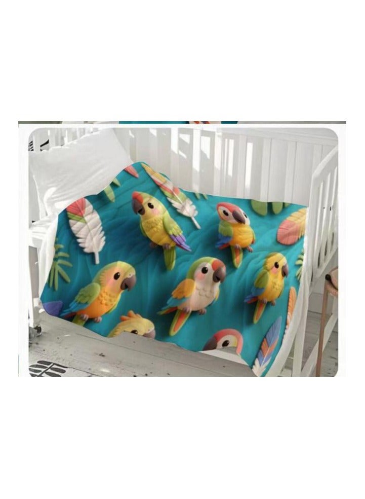 عام بطانية رقيقة من الفانيلا الكرتونية للأطفال أو الطلاب (دافئة ومريحة ومناسبة للنوم والألعاب) 100 سم * 150 سم - 629 - Image 3