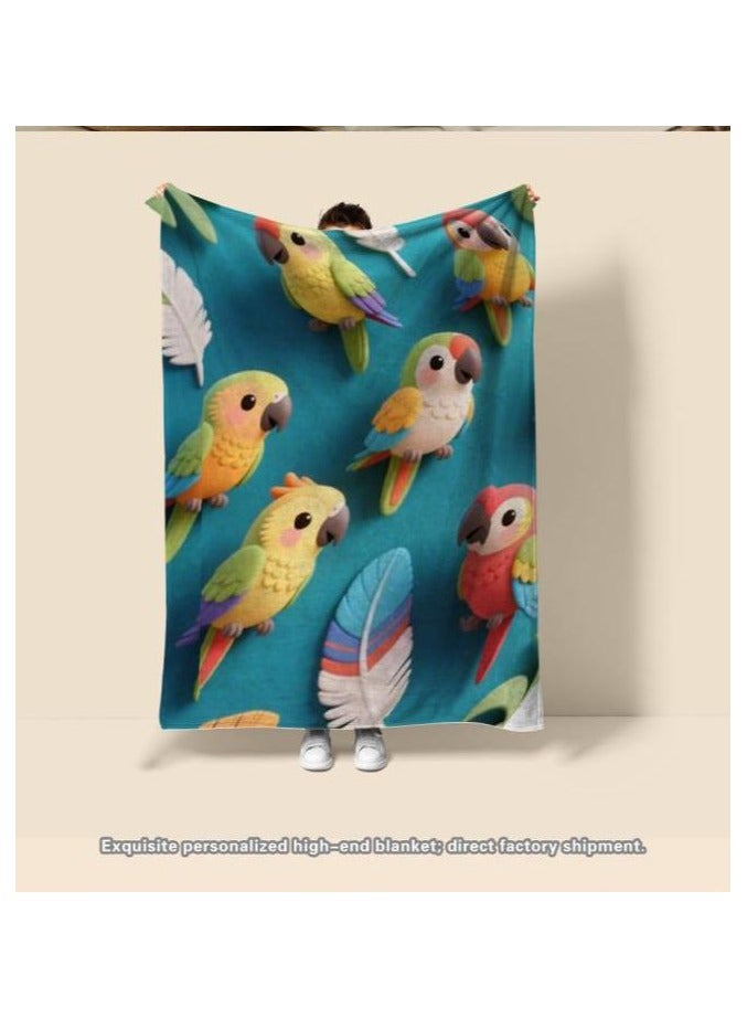 عام بطانية رقيقة من الفانيلا الكرتونية للأطفال أو الطلاب (دافئة ومريحة ومناسبة للنوم والألعاب) 100 سم * 150 سم - 629 - Image 4