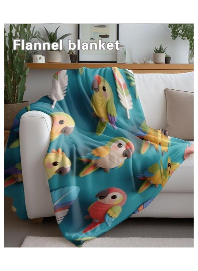 عام بطانية رقيقة من الفانيلا الكرتونية للأطفال أو الطلاب (دافئة ومريحة ومناسبة للنوم والألعاب) 100 سم * 150 سم - 629 - Image 5