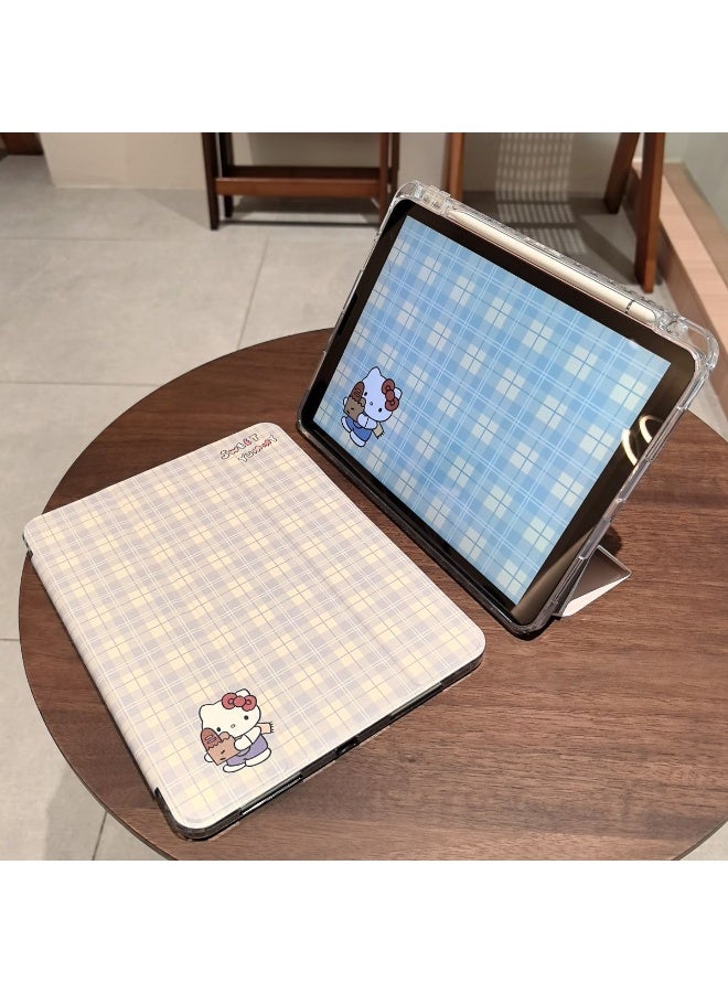 Hello Kitty Themed Protective Case with Pencil Holder for Xiaomi Pad 7 and 7 Pro 11.2-inch Transparent Shell with Cartoon Print Full Protection Stylus Storage - Image 3