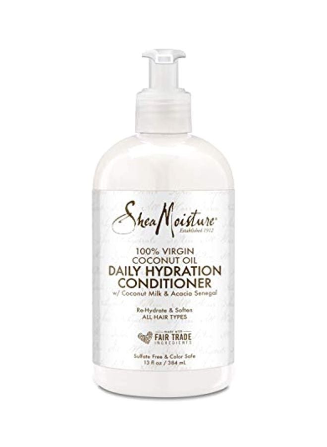 SheaMoisture Coconut Oil Leave-in Conditioner Treatment for All Hair Types 237ml + 100% Virgin Coconut Oil Daily Hydration Conditioner - Image 3