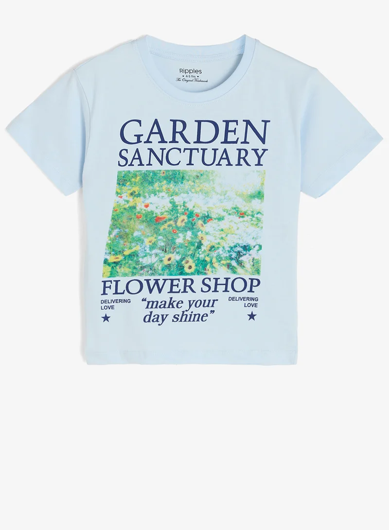 ريبلز مع نمشي Girls Drop Shoulder T-shirt
