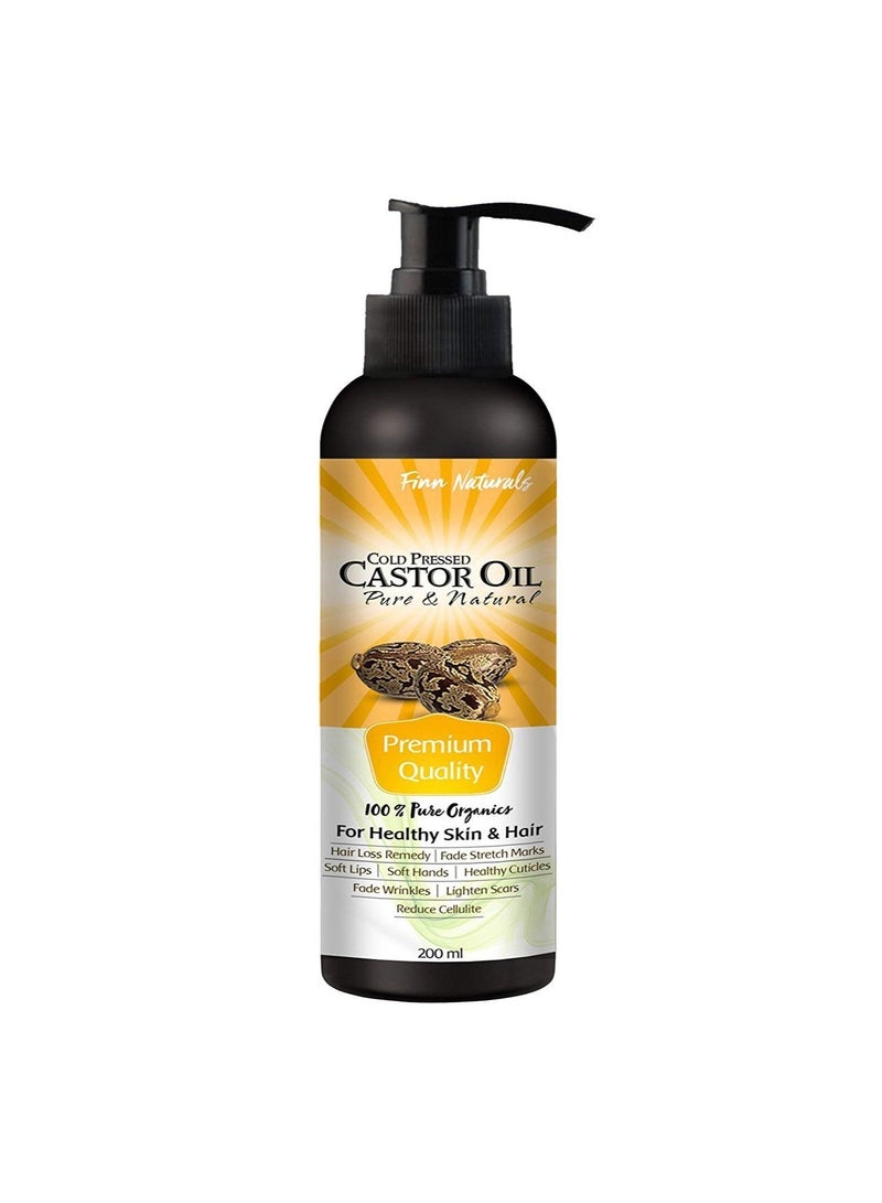 Finn Naturals Organic Castor Oil, 200ml - Image 1