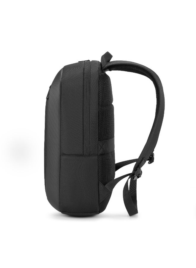 كينغسونز حقيبة لابتوب Kingsons مقاس 15.6 بوصة 🎒 لون أسود – مقاومة للماء 💧، جيب مبطن للابتوب 💻، جيب للـ iPad 📱، 4 جيوب إضافية للإكسسوارات 🔌، تصميم عملي مريح، مع حزام حقيبة السفر الخلفي 🧳 مثالية للطلاب، العمل والسفر ✈️ - Image 3