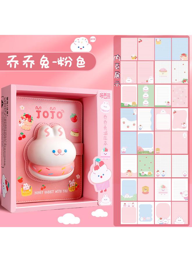 Bluejw Decompression Of This Decompression Notebook Students Super Cute Cute Hand Account Book Children 3 Three-dimensional Hand Account Book Suit High Color Value - Image 1