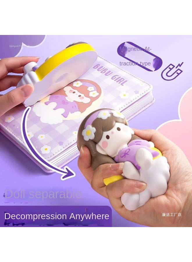 Bluejw Decompression Of This Decompression Notebook Students Super Cute Cute Hand Account Book Children 3 Three-dimensional Hand Account Book Suit High Color Value - Image 4