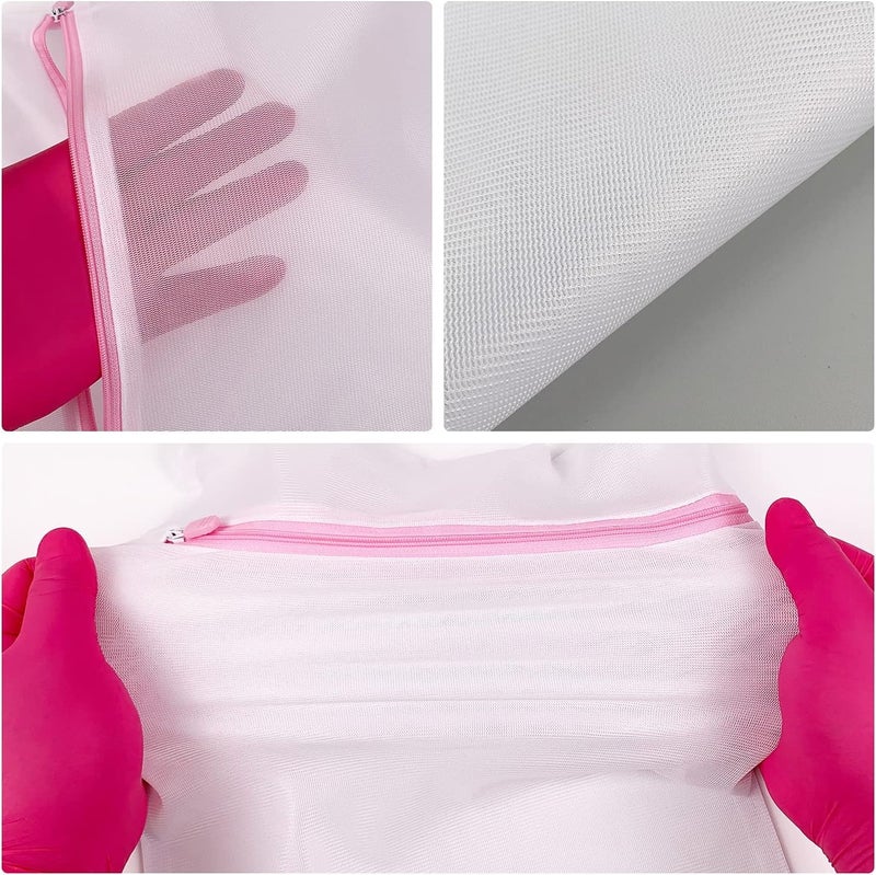 Style Keepers 3 Mesh Laundry Bag for Washing Machine Net Delicates 3 Pcs with Zip Sturdy and Durable Suitable for Travel Pouch lingerie Clothes Travelling Shoe Coats Shirts Sweaters Pants Bras and Baby  - Image 4