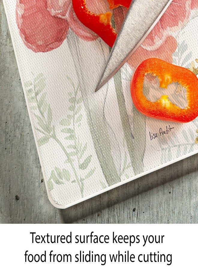 CounterArt Spring Meadow 3mm Tempered Glass Cutting Board 10” x 8” Manufactured in the USA Cheese Board Bar Board - Image 3