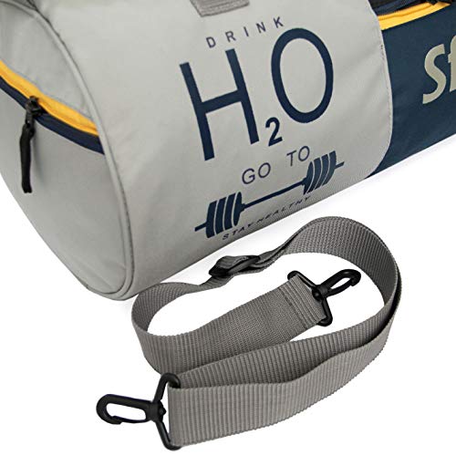 Sfane Sports Black & Navy Gym Bag/Duffle Bag/Sports Bag/Shoulder Bag/Sports Bags/Gym Bags for Men & Women with Shoe Compartment - Image 4