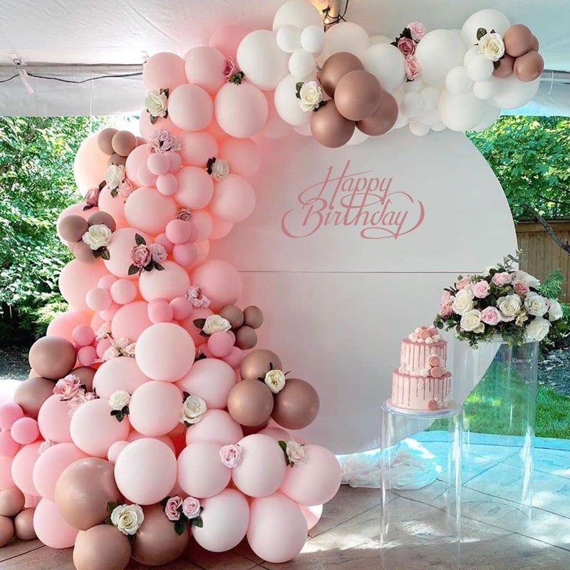 Awenztech Light Pink Balloons 12 inch, Pastel Pink Latex Balloon 50pcs Party Balloons for Graduation Bridal Baby Shower Gender Reveal Birthday Party Decorations - Image 3