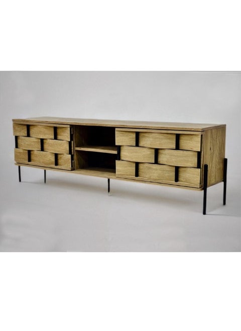 Wooden Plasma TV Table With Shelf 40x180 CM