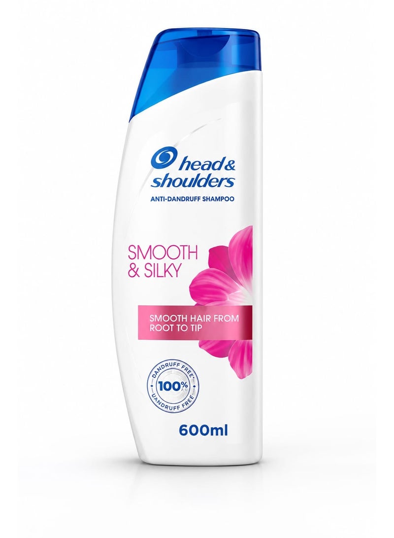 Head & Shoulders Anti-Dandruff Shampoo, Smooth & Silky, 600ml