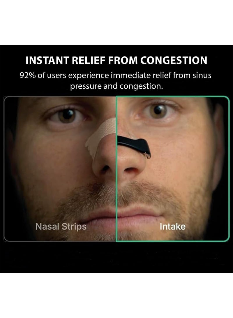 Anti-Snoring Nasal Dilators Nose Clip Set – Magnetic Nasal Breathing Strips for Better Sleep, Sports & Exercise Airflow – Reusable Starter Kit, Black (15 Pack) - Image 2