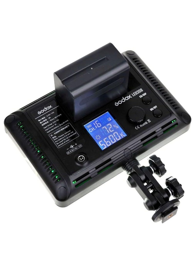Godox LED308 °C Video Light with Adjustable Color Temperature Remote Control (3300 K to 5600 K)