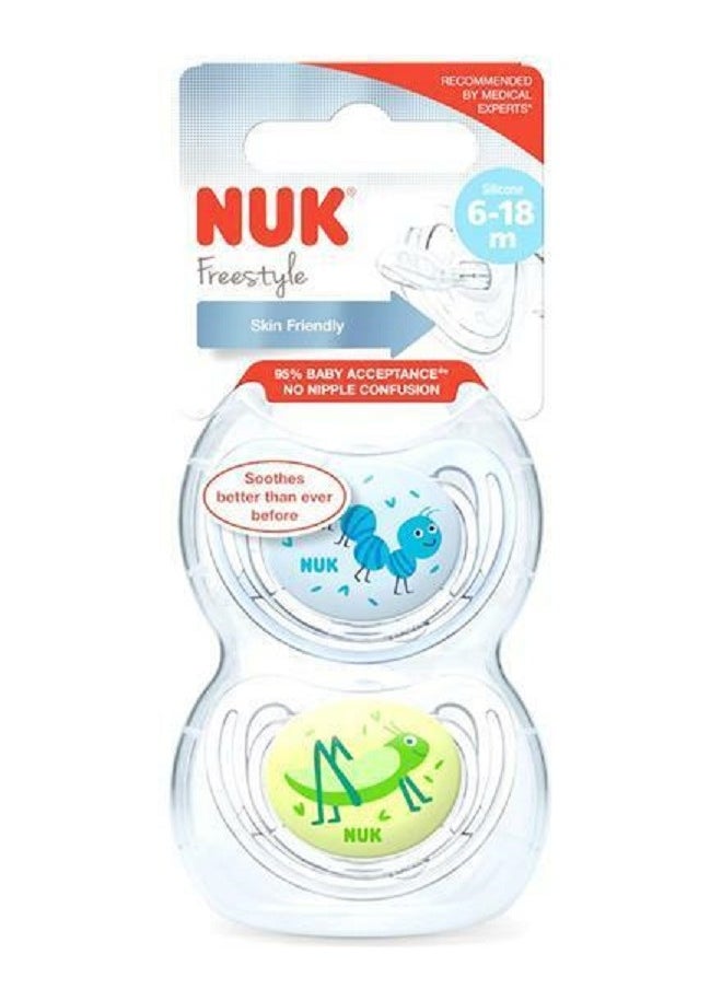 Nuk Silicone Soother grasshopper Freestyle Classic Pack of 1 - pzsku/Z2DC6F93BB79DC13ABC55Z/45/_/1701675327/3c33736c-2ad5-414f-8fb1-10295399b029