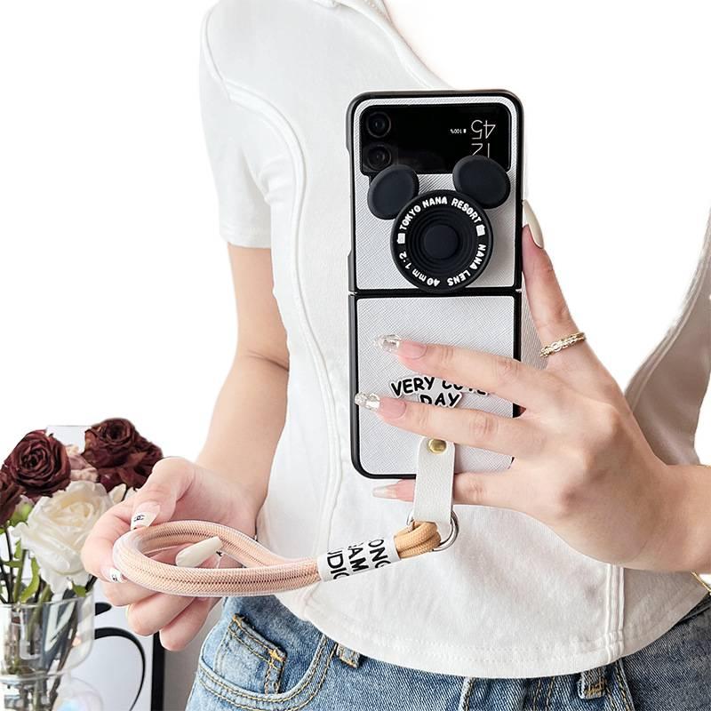 غطاء واقي | حامل قائم | حزام يدوي | لـ Samsung Galaxy Z Flip 5 - Image 3