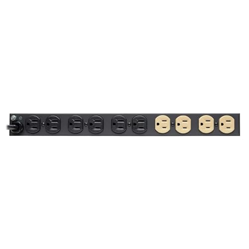 Tripp Lite تركيب Tripp Lite 12 مخرج PDU Isobar واقي من زيادة التيار، 15A، 3840 جول، سلك بطول 15 قدم مع قابس 5-15P، تركيب 1U، ضمان مدى الحياة من الشركة المصنعة وتأمين بقيمة 25,000 دولار (ISOBAR12ULTRA) - Image 2