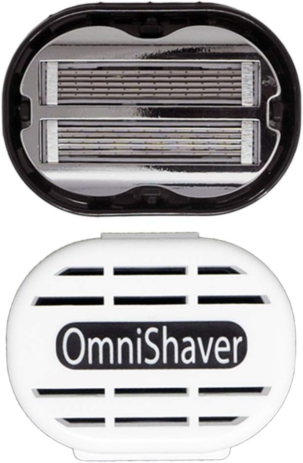 OmniShaver With Travel Case The Fastest Way To Shave Your Head Legs Arms Body Shaving Razor Self Cleans And Strops During Use Durable Blades Head Shaver For Bald Men Hair Cutter - Image 1