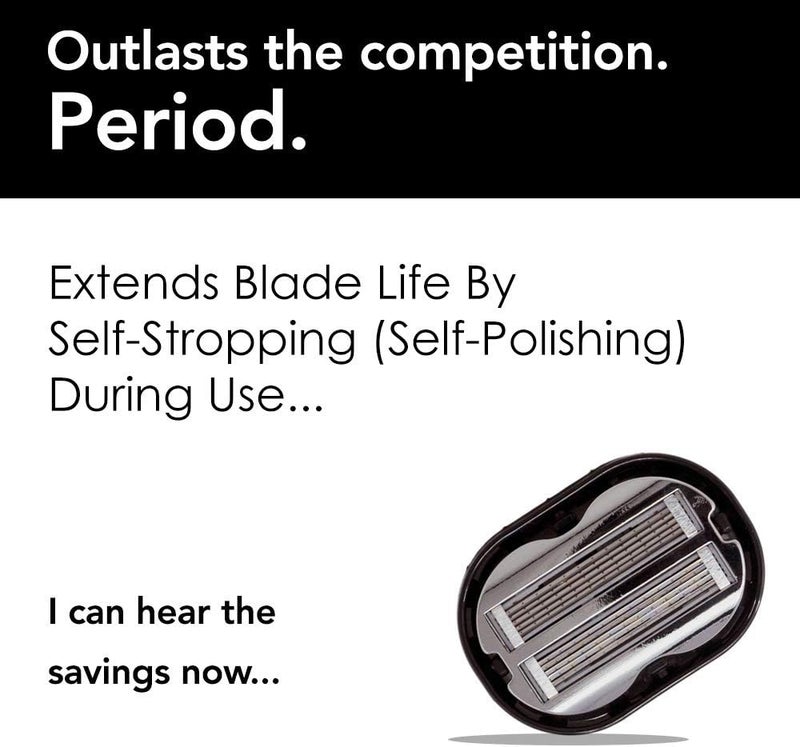 OmniShaver With Travel Case The Fastest Way To Shave Your Head Legs Arms Body Shaving Razor Self Cleans And Strops During Use Durable Blades Head Shaver For Bald Men Hair Cutter - Image 5