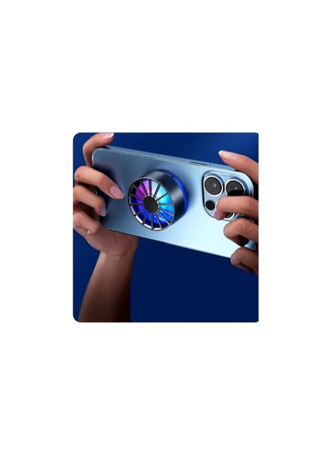 Al-06 Magnetic Mobile Phone Air-cooled Radiator Semiconductor Peripheral Cooling Fan Cooler For Gaming (magnetic Plug-in Model)