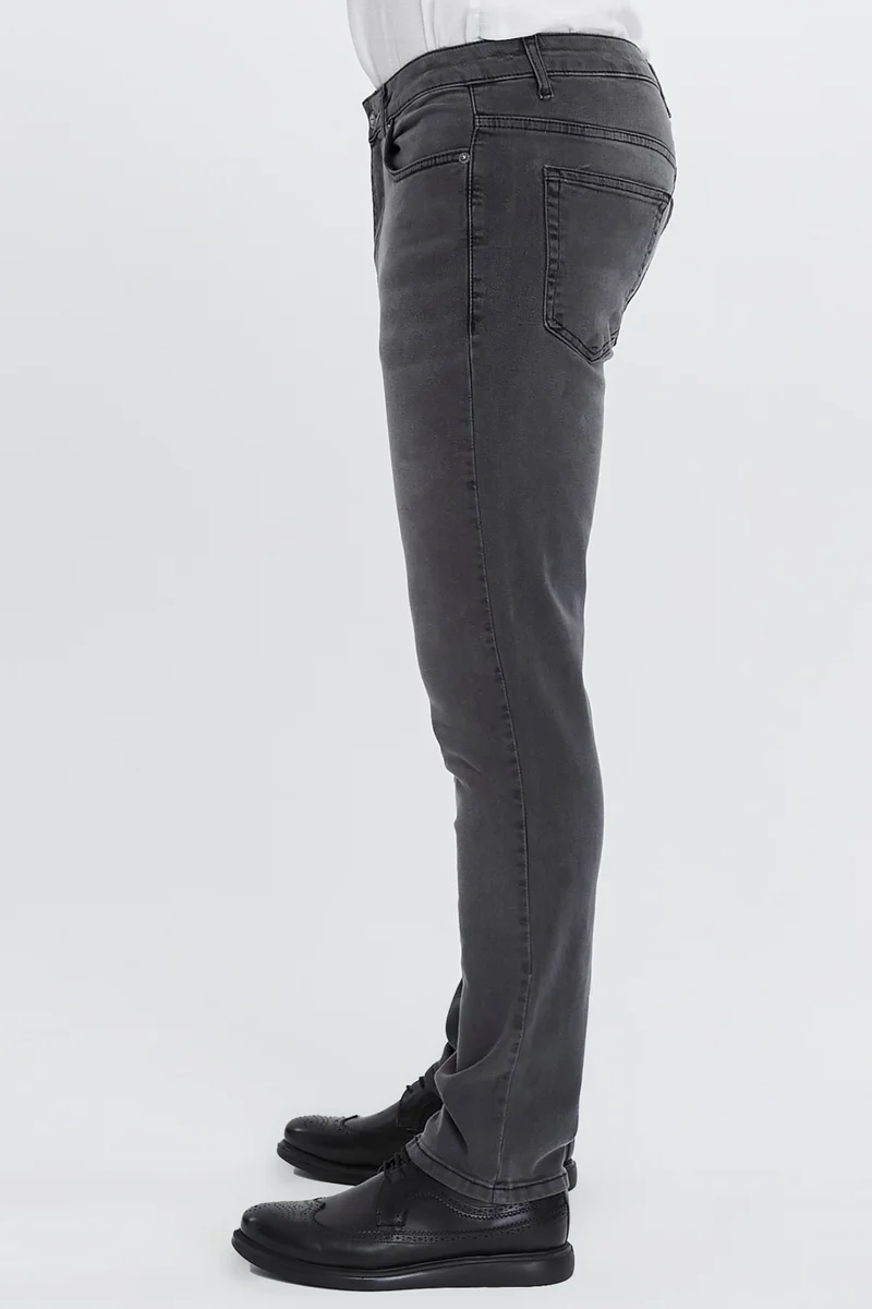 Cedy Denim Men's High Waist Pile Cuffed Jeans Regular Fit Jean C336