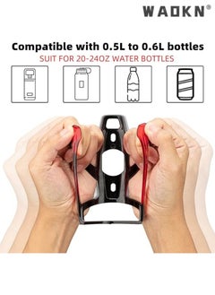 WAOKN Bike Water Bottle Holder Ultra-Light Bicycle Bottle Cages with Screws Tool, Universal Bike Cup Holder Rack for Road MTB Bikes  - Image 2