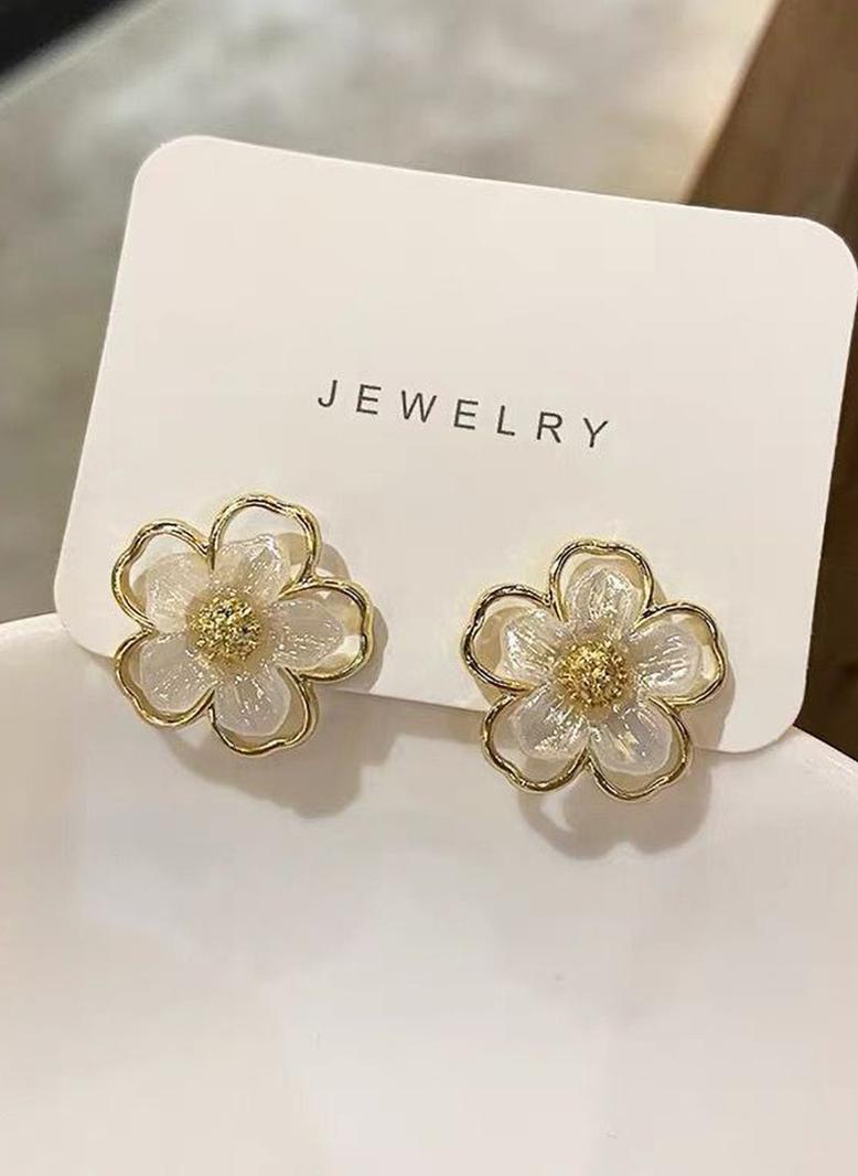 انيق نمط المأدبة زهري حبة مجوهرات ابيض - Image 4