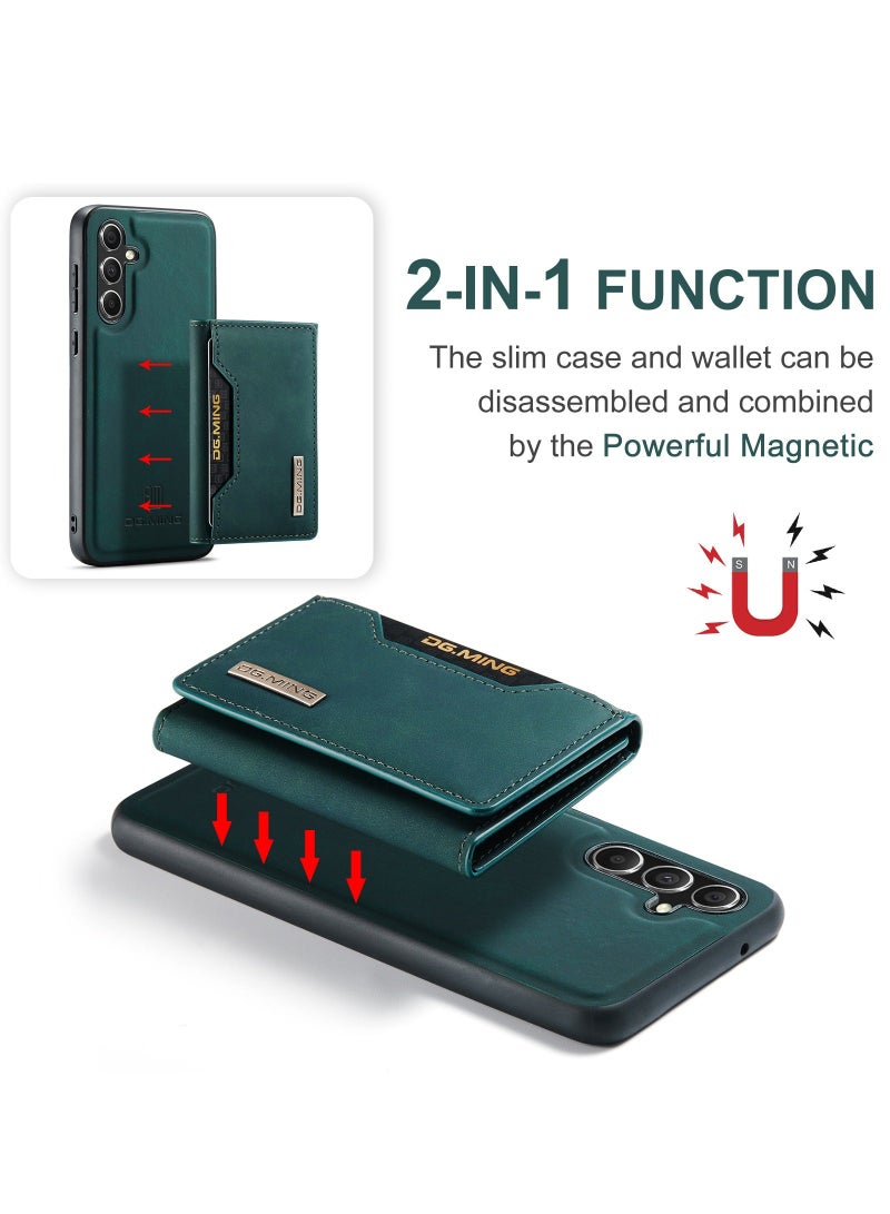 Dg Ming For Samsung Galaxy S23 FE Wallet Case, 2-in-1 Removable PU Leather Magnetic Protective Back Cover, with Slim Flit Pocket Card Holder Mobile Phone Case - Image 2