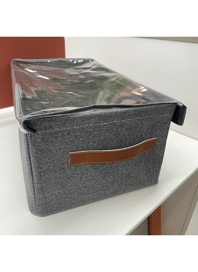 Happy Home - Oxford Foldable Lid Storage Box for Clothes Towels Bed Linen Organizer 47*27*18cm - Image 1