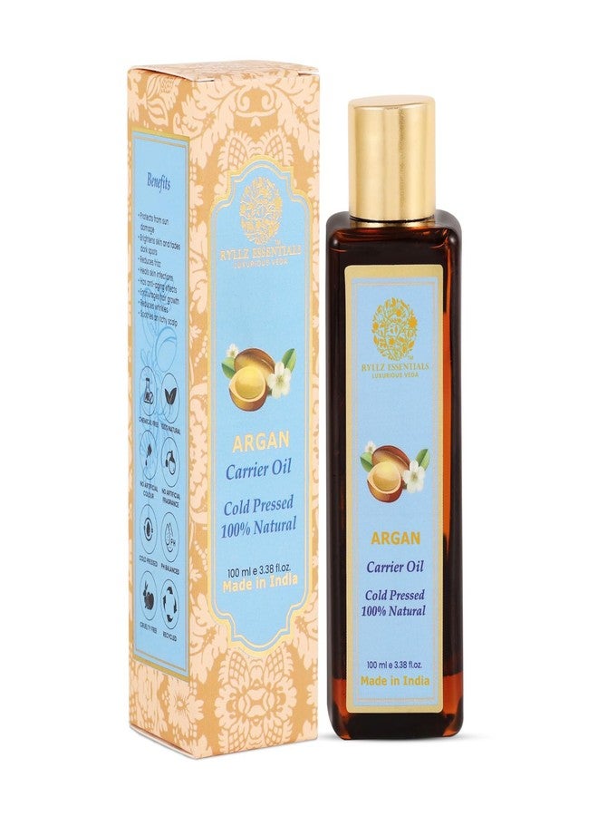 RYLLZ ESSENTIALS Argan Carrier Oil | For Frizzy, Dry & thin, Hair Growth, Hair Fall Control | Light Oil for styling | 100% Pure & Natural | Cold Pressed & Extra Virgin | 100ml - Image 1