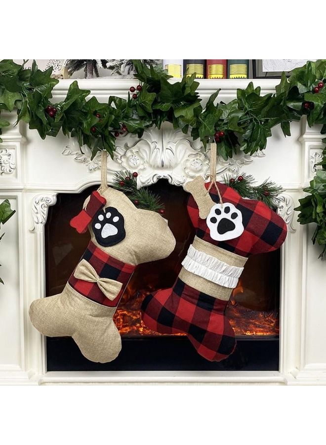 NIBEMINENT Decorations Socks Bones Pets Pendant Gift Bag Multicolour - Image 5