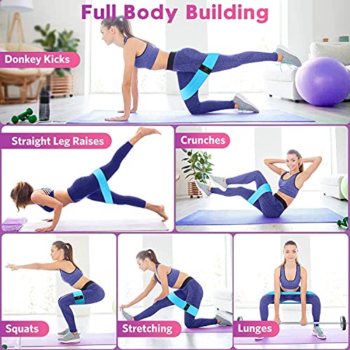 RenoJ Resistance Bands, Exercise Workout Bands for Women and Men, Stretch Bands for Booty Legs, Pilates Flexbands - Image 5