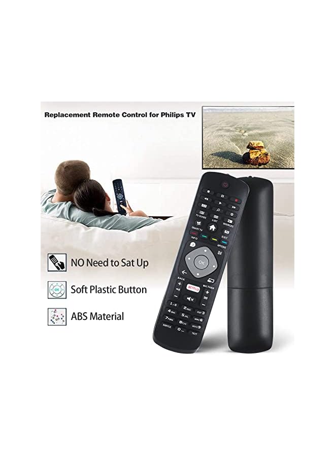 The Bros Replacement TV Remote Control for PHILIPS Smart LED TVs 50PUT6103 55PUT6103 32PHT5102 43PFT5102 50PUT6102 50PUT6103 50PUT6133 55PUT6102 55PUT6103 58PUT6183 65PUT6162, for NETFLIX APP HOF16H303GPD24 - Image 4