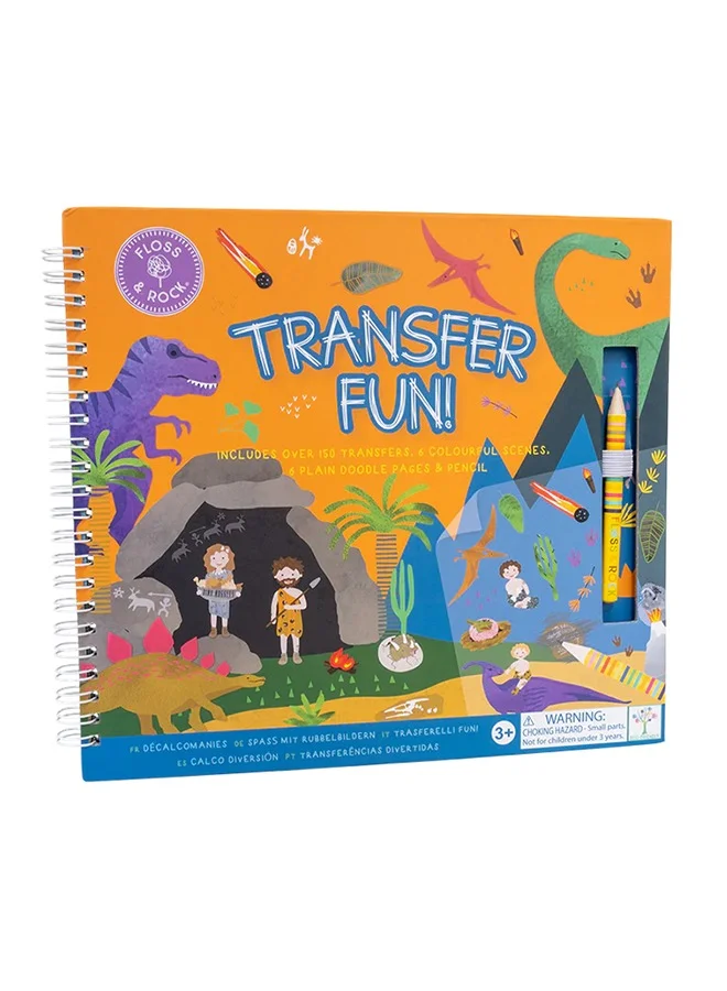 Floss & Rock Orange Dinosaur Transfer Activity Set