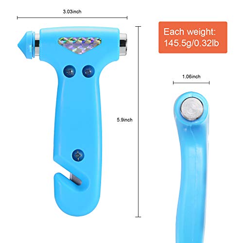 THINKWORK Car Safety Hammer for Teen Boy and Men's Gifts, Blue Three-in-One Emergency Escape Tool with Window Breaker and Seat Belt Cutter, Safety Emergency Car Escape Tool for Family and Children - Image 3