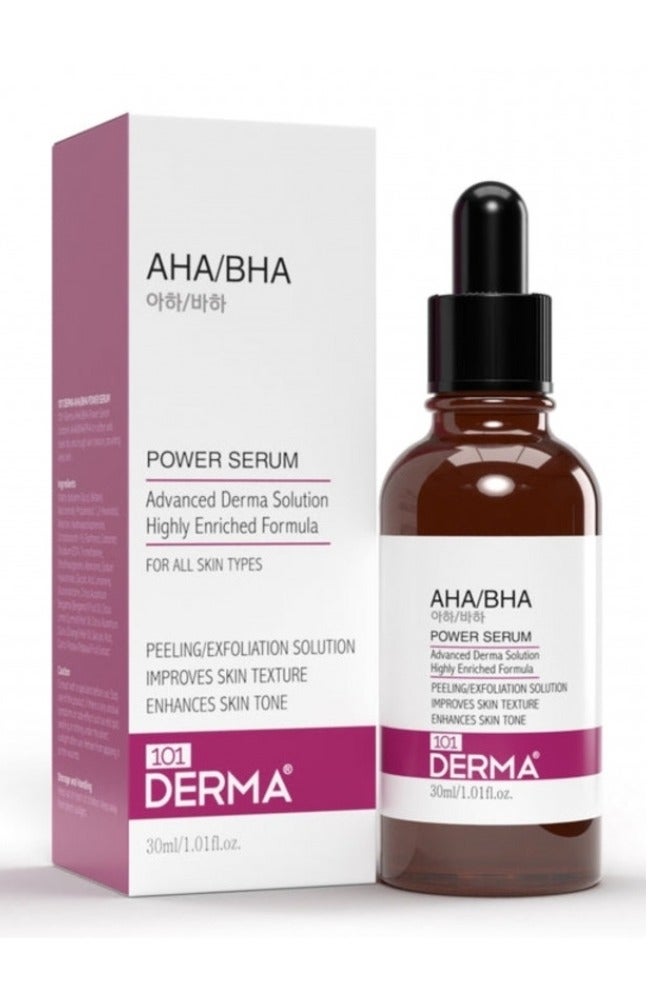 101 ديرما سيروم قوة AHA/BHA الفا هيدروكسي والفا بيتا 30مل - Image 1